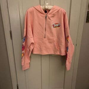 Pink Canes Zip-Up Hoodie